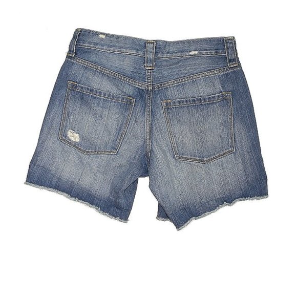 J Crew Factory distressed blue jean denim shorts size 24 - Picture 2 of 2